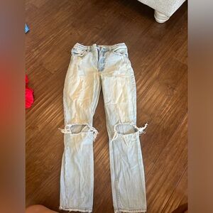 Abercrombie & Fitch Light Wash High Rise Jeans